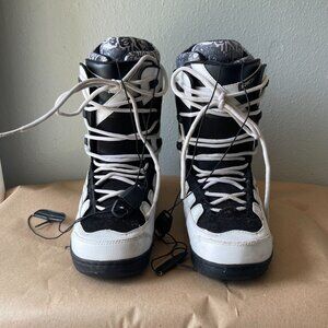 Ride Mens Snowboard Boots Size 12 White/Black Lace-Up Design